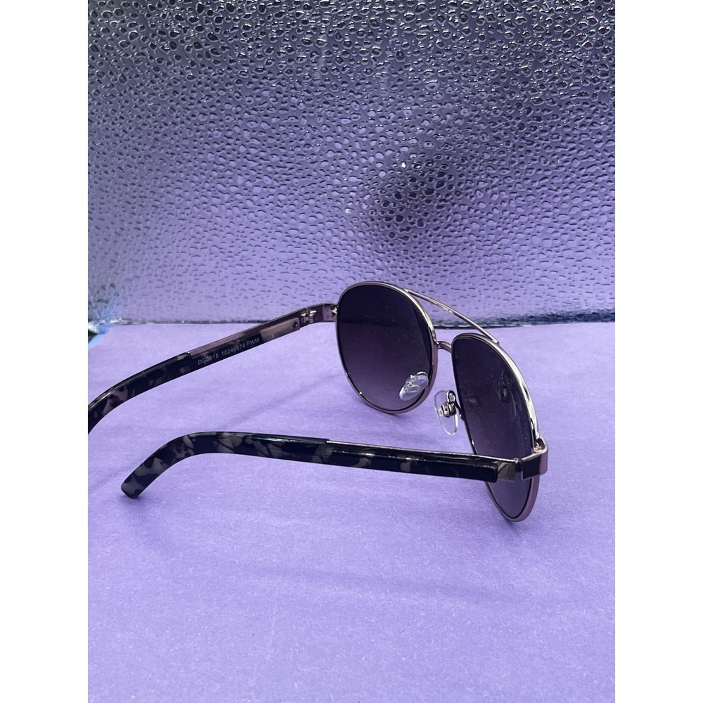 Foster Grant Designer Aviator Sunglasses Rose Metal Frame Pink Gradient Lenses - Picture 6 of 10